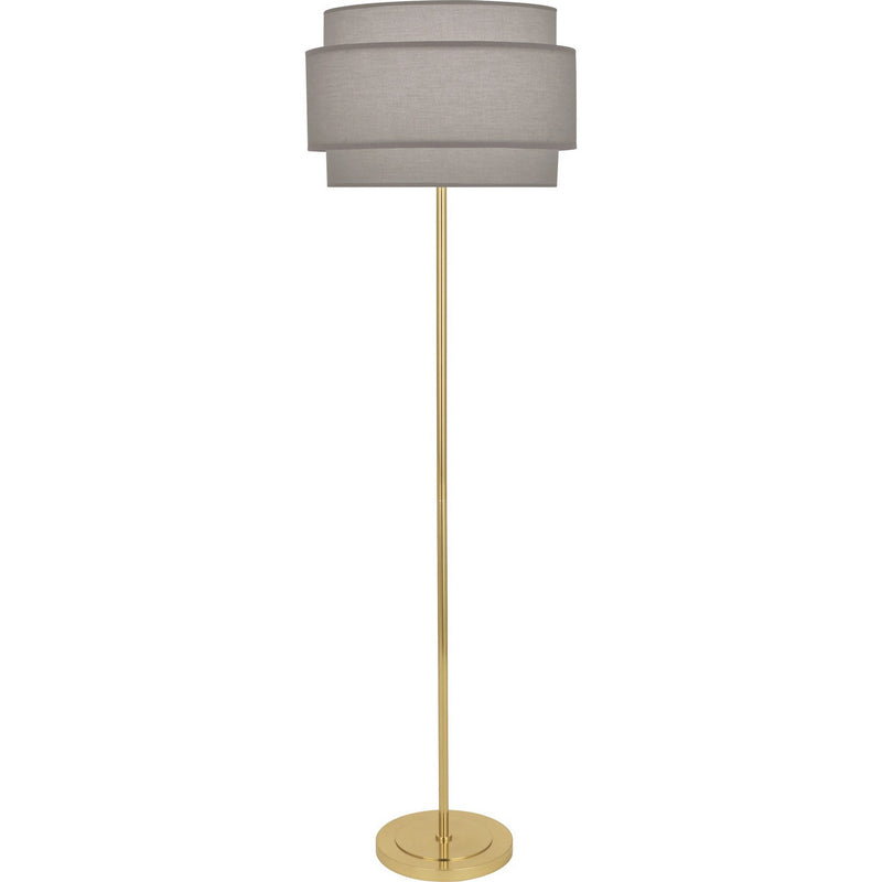 Robert Abbey SG132 One Light Floor Lamp, Modern Brass
