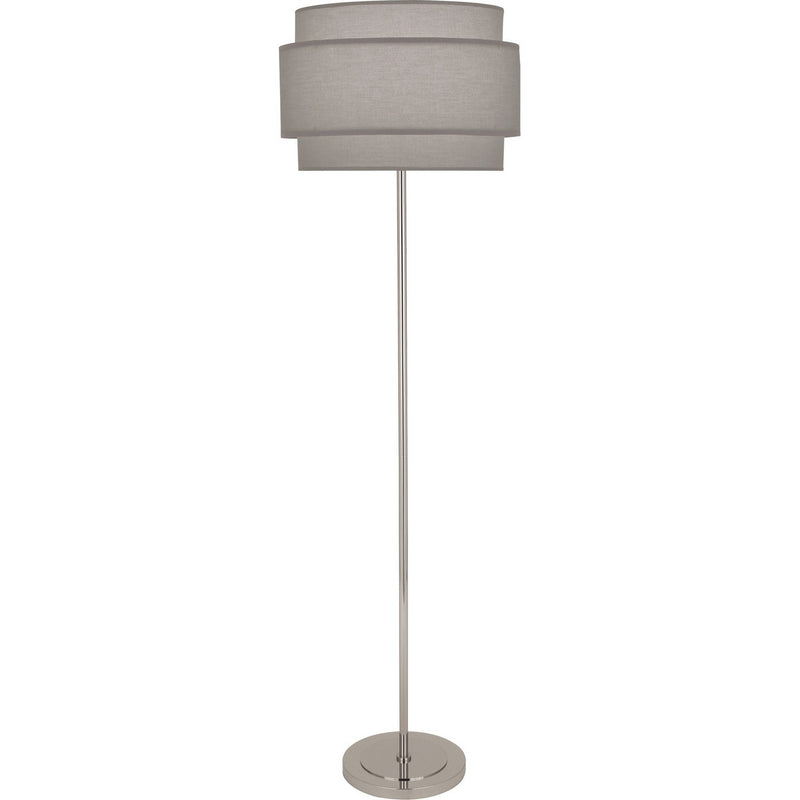Robert Abbey SG133 One Light Floor Lamp, Polished Nickel