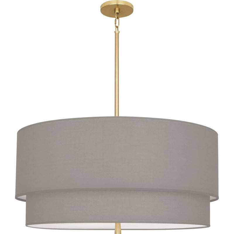 Robert Abbey SG139 Three Light Pendant, Modern Brass