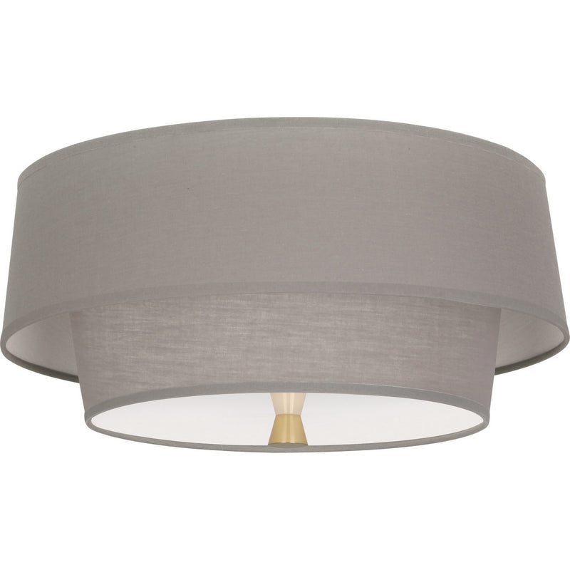 Robert Abbey SG143 Two Light Flushmount, Modern Brass
