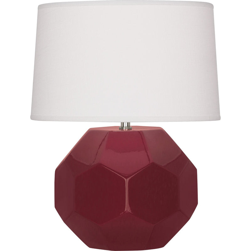 Robert Abbey SM01 One Light Table Lamp, Sugar Plum Glazed Ceramic