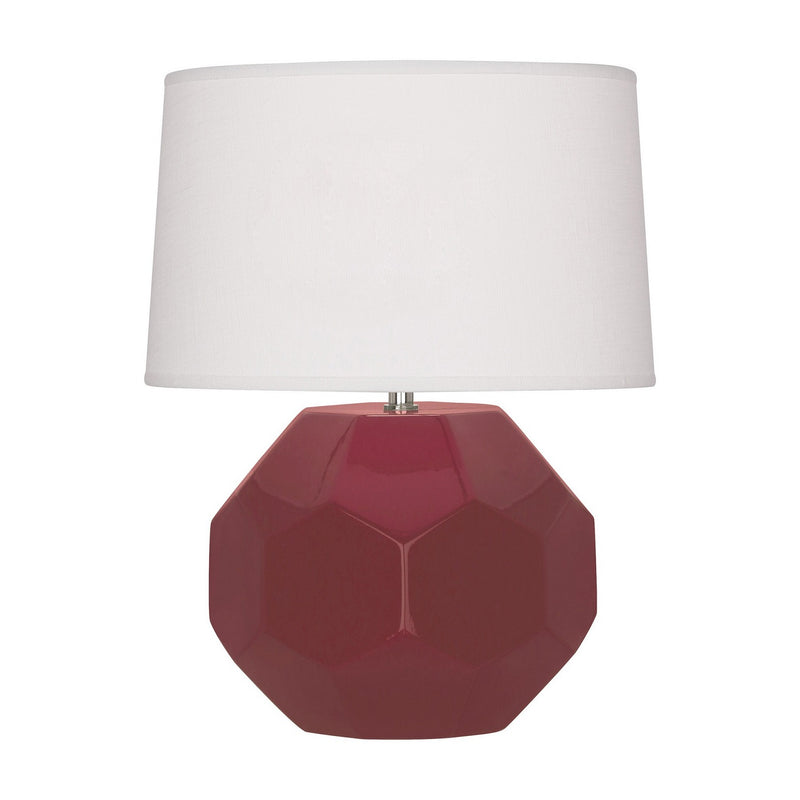 Robert Abbey SM02 One Light Accent Lamp, Sugar Plum Glazed Ceramic