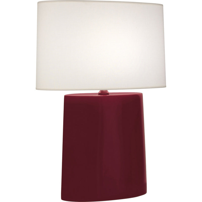 Robert Abbey SM03 One Light Table Lamp, Sugar Plum Glazed Ceramic