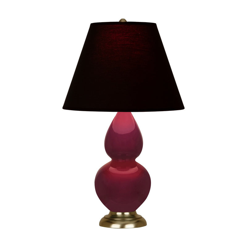 Robert Abbey SM10K One Light Accent Lamp, Sugar Plum Glazed Ceramic w/Antique Natural Brass