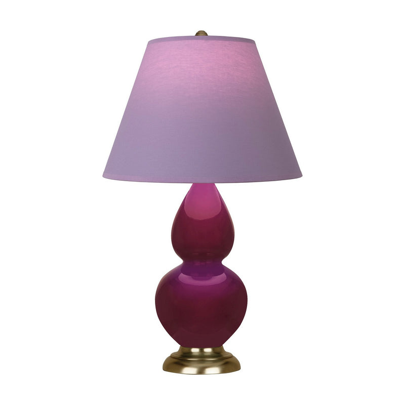 Robert Abbey SM10L One Light Accent Lamp, Sugar Plum Glazed Ceramic w/Antique Natural Brass