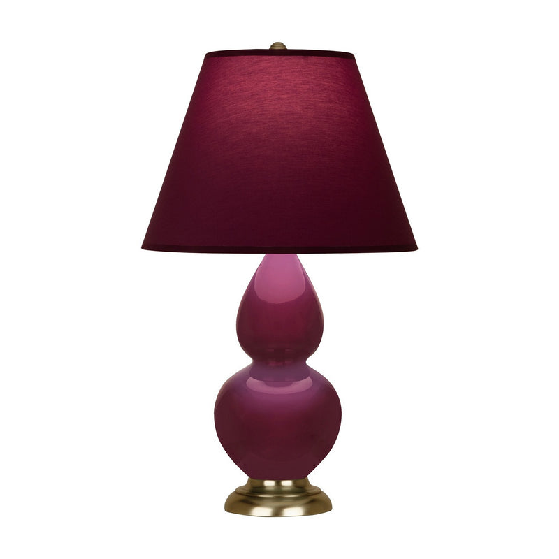 Robert Abbey SM10P One Light Accent Lamp, Sugar Plum Glazed Ceramic w/Antique Natural Brass
