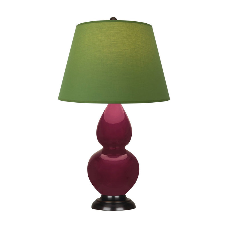 Robert Abbey SM11G One Light Accent Lamp, Sugar Plum Glazed Ceramic w/Deep Patina Bronze