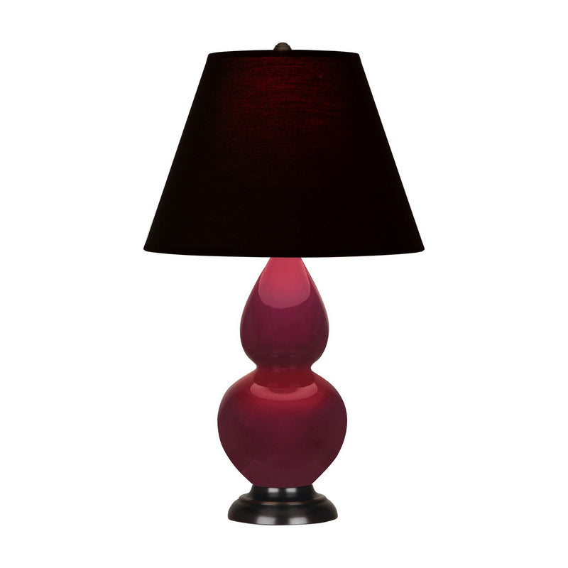 Robert Abbey SM11K One Light Accent Lamp, Sugar Plum Glazed Ceramic w/Deep Patina Bronze