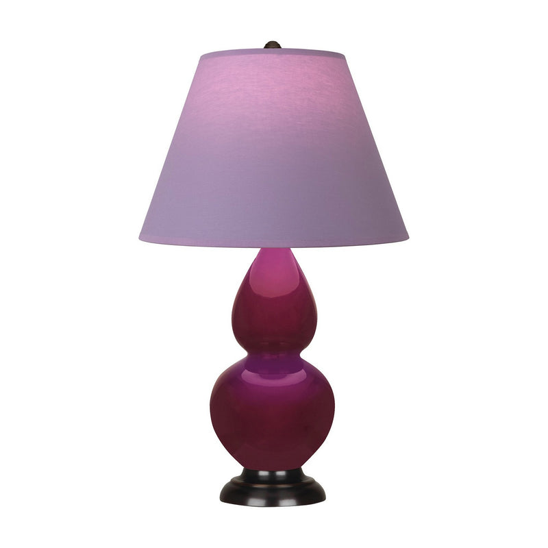 Robert Abbey SM11L One Light Accent Lamp, Sugar Plum Glazed Ceramic w/Deep Patina Bronze