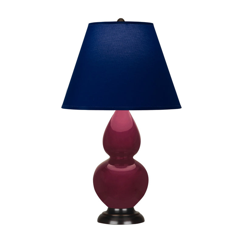 Robert Abbey SM11N One Light Accent Lamp, Sugar Plum Glazed Ceramic w/Deep Patina Bronze