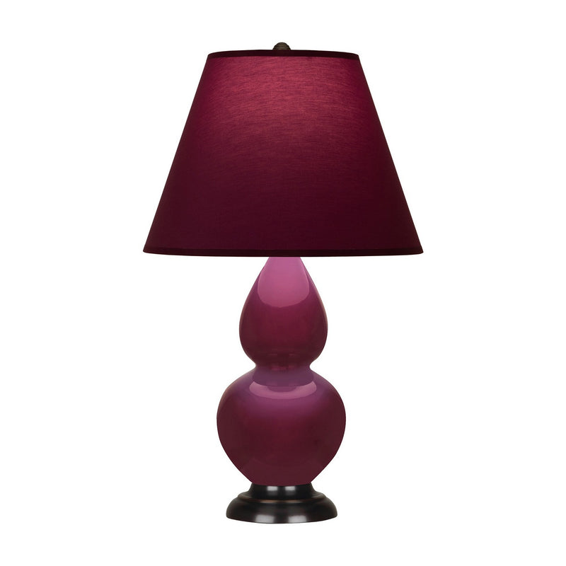 Robert Abbey SM11P One Light Accent Lamp, Sugar Plum Glazed Ceramic w/Deep Patina Bronze