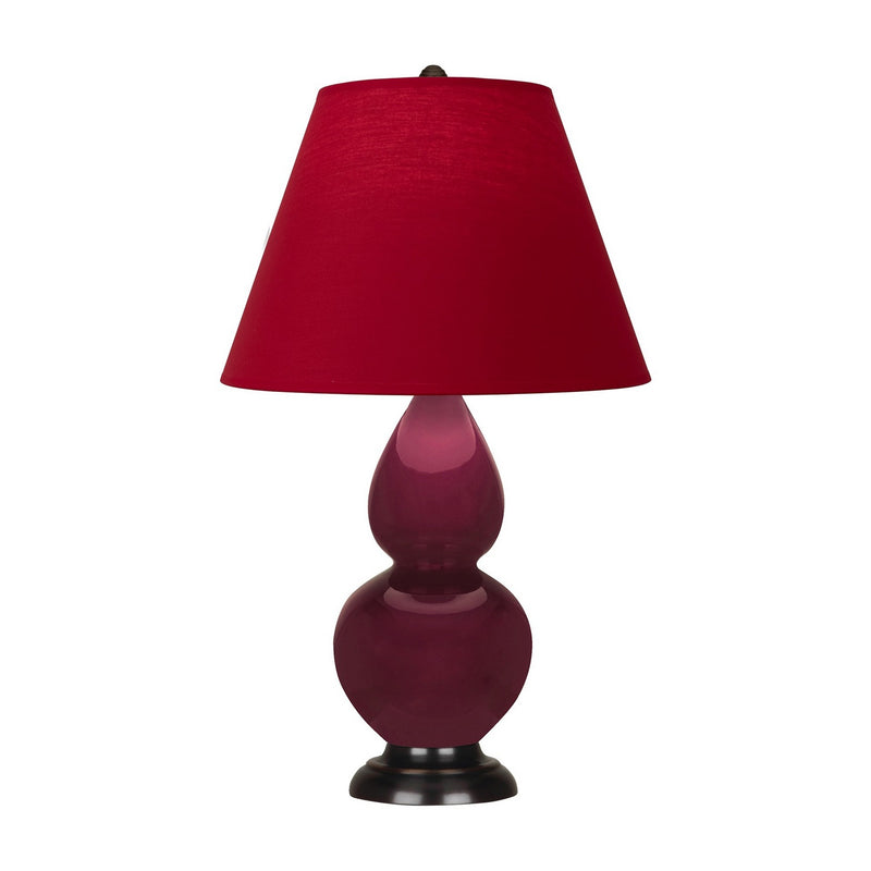 Robert Abbey SM11R One Light Accent Lamp, Sugar Plum Glazed Ceramic w/Deep Patina Bronze