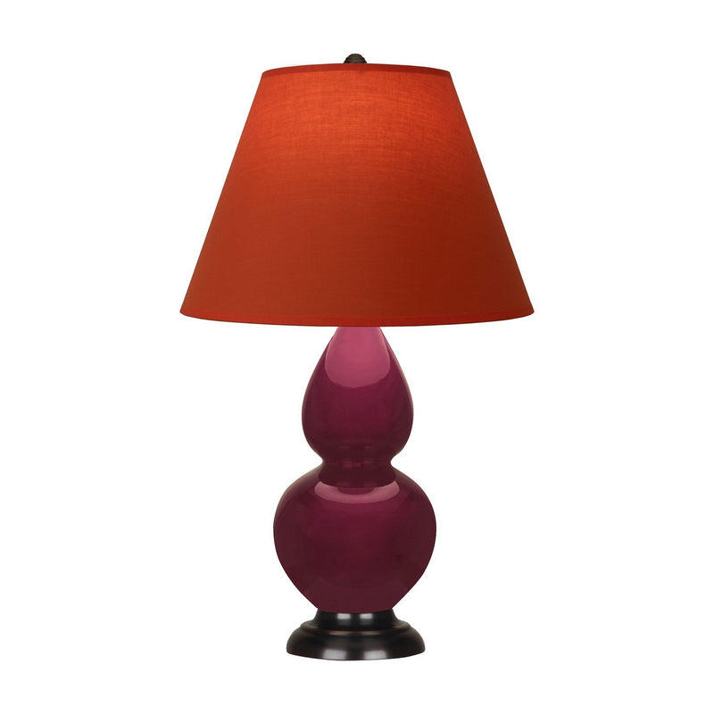Robert Abbey SM11T One Light Accent Lamp, Sugar Plum Glazed Ceramic w/Deep Patina Bronze