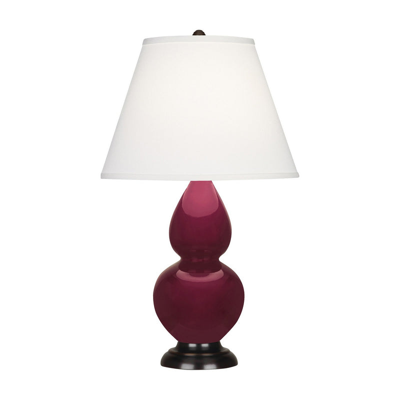 Robert Abbey SM11X One Light Accent Lamp, Sugar Plum Glazed Ceramic w/Deep Patina Bronze