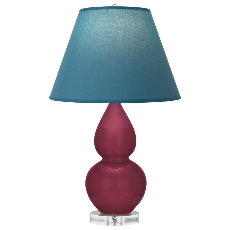 Robert Abbey SM13B One Light Accent Lamp, Sugar Plum Glazed Ceramic w/Lucite