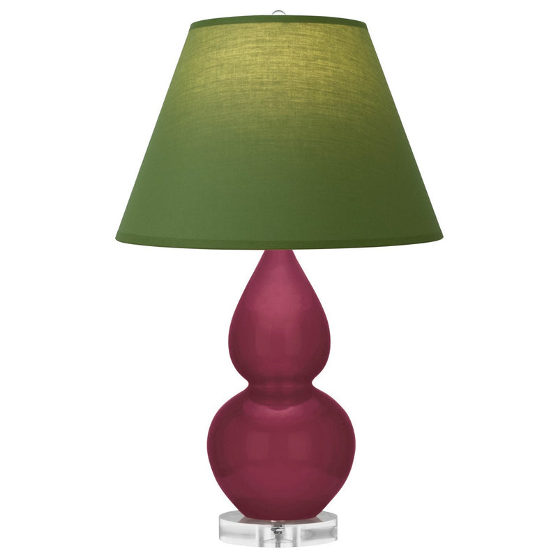 Robert Abbey SM13G One Light Accent Lamp, Sugar Plum Glazed Ceramic w/Lucite