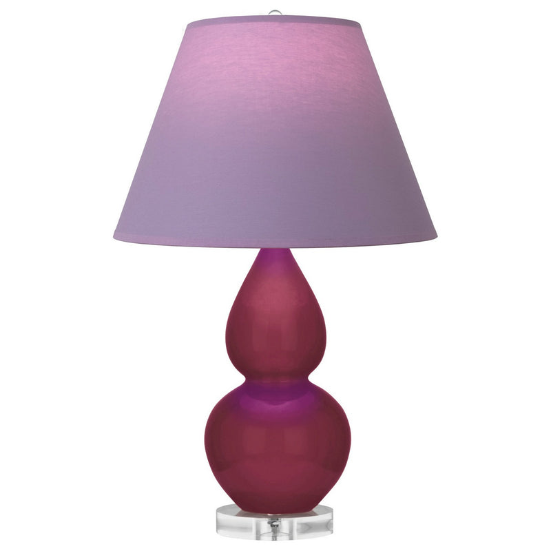 Robert Abbey SM13L One Light Accent Lamp, Sugar Plum Glazed Ceramic w/Lucite