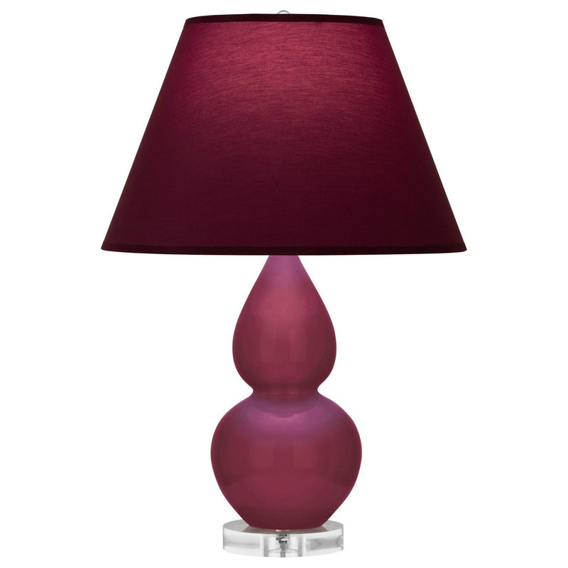 Robert Abbey SM13P One Light Accent Lamp, Sugar Plum Glazed Ceramic w/Lucite