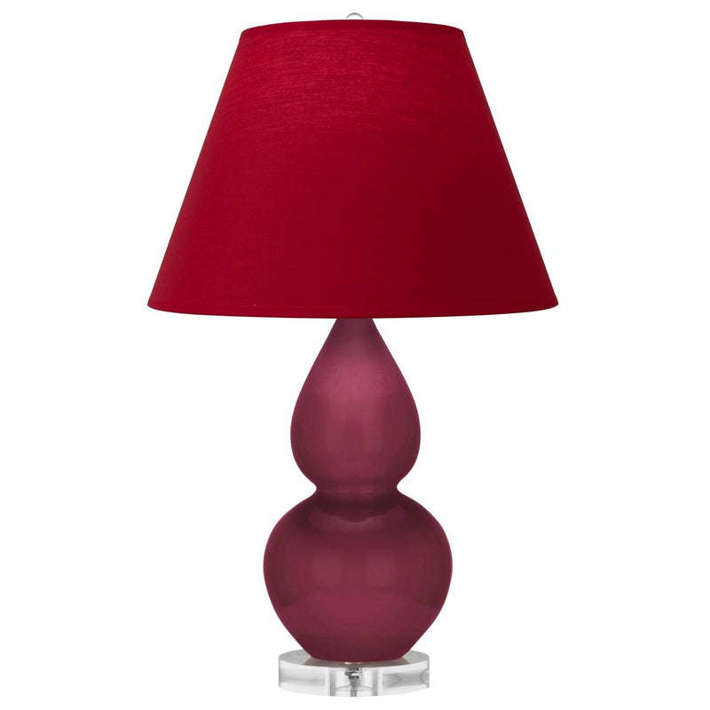 Robert Abbey SM13R One Light Accent Lamp, Sugar Plum Glazed Ceramic w/Lucite