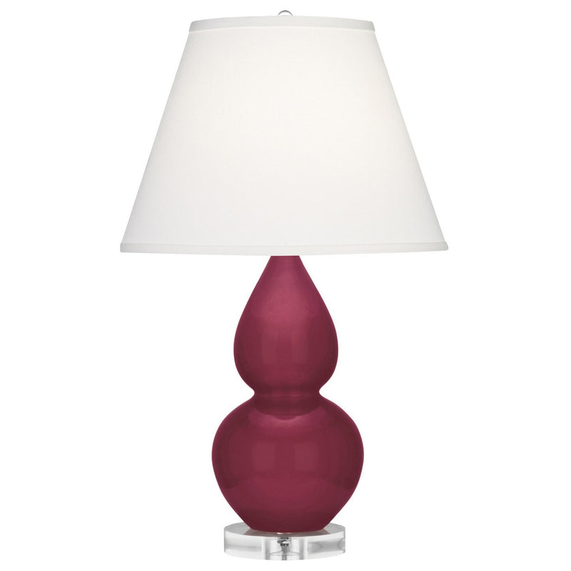 Robert Abbey SM13X One Light Accent Lamp, Sugar Plum Glazed Ceramic w/Lucite