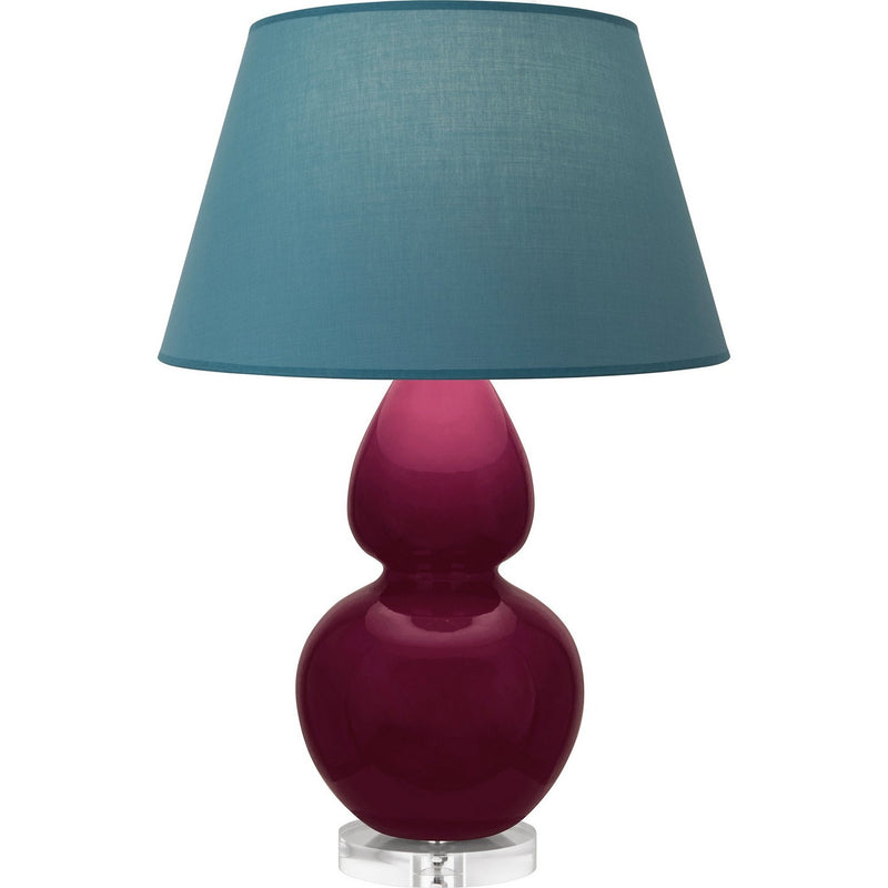 Robert Abbey SM23B One Light Table Lamp, Sugar Plum Glazed Ceramic w/Lucite