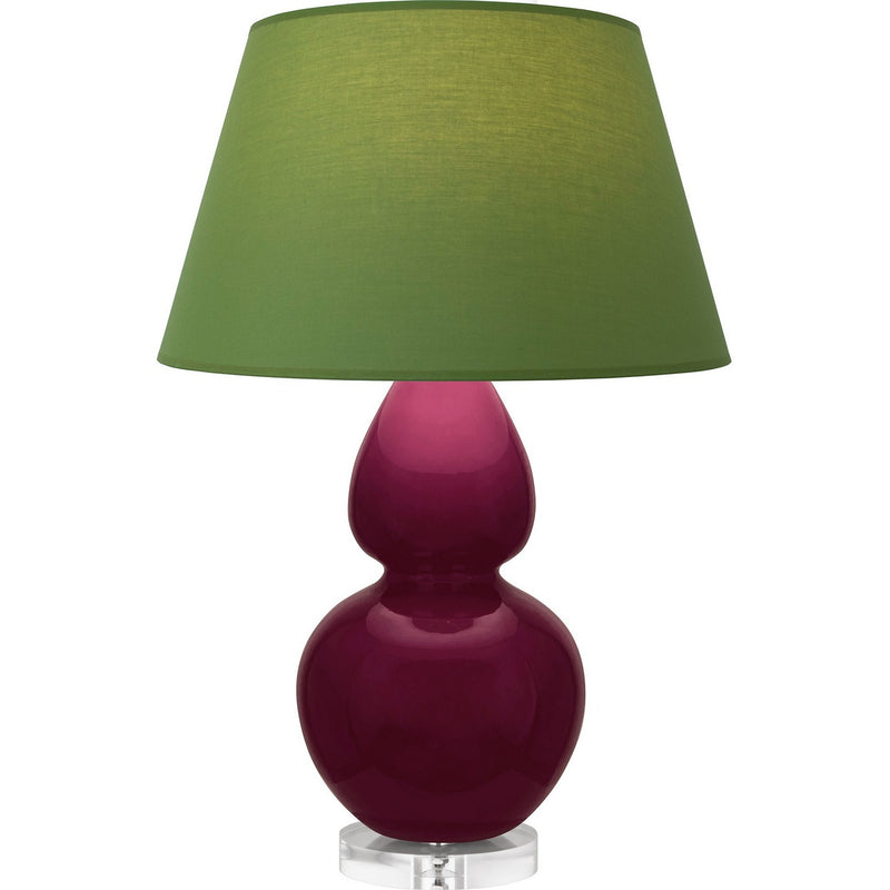 Robert Abbey SM23G One Light Table Lamp, Sugar Plum Glazed Ceramic w/Lucite