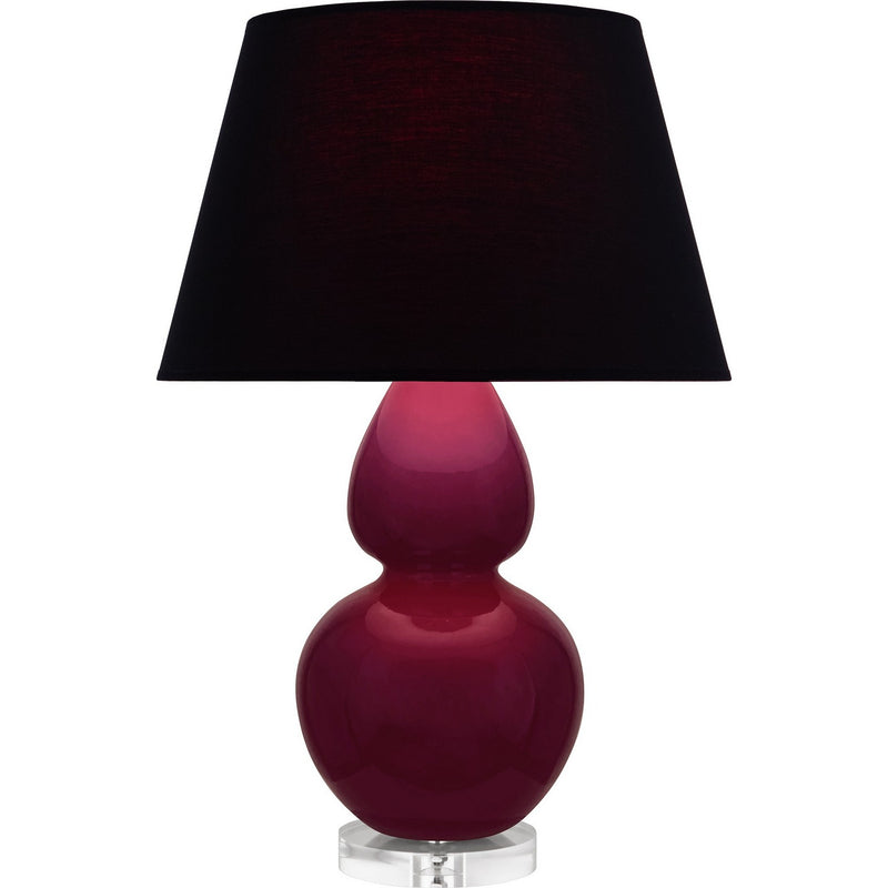 Robert Abbey SM23K One Light Table Lamp, Sugar Plum Glazed Ceramic w/Lucite