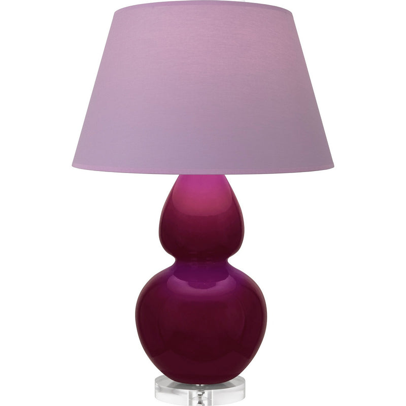 Robert Abbey SM23L One Light Table Lamp, Sugar Plum Glazed Ceramic w/Lucite