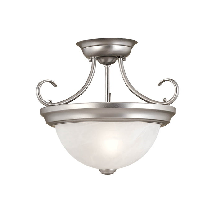 Millennium 5031-SN Two Light Flushmount, Satin Nickel