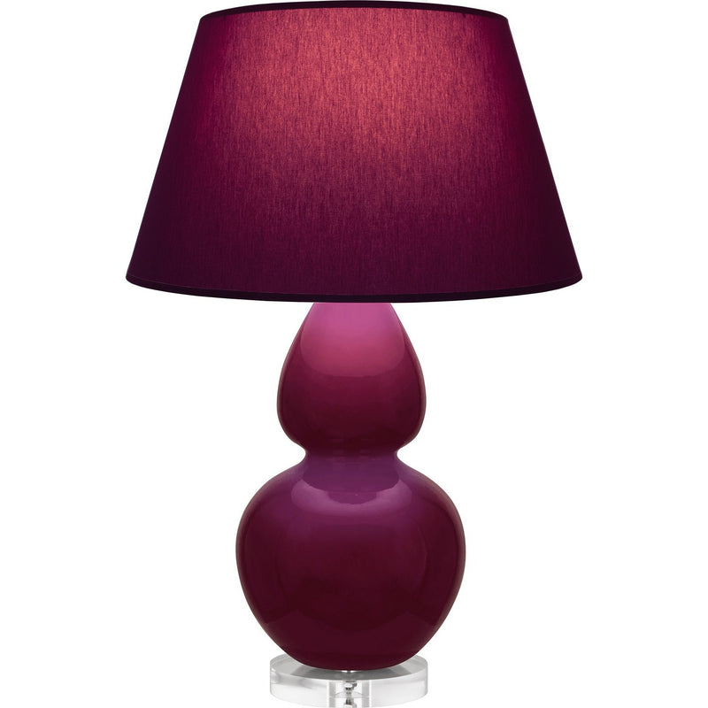 Robert Abbey SM23P One Light Table Lamp, Sugar Plum Glazed Ceramic w/Lucite