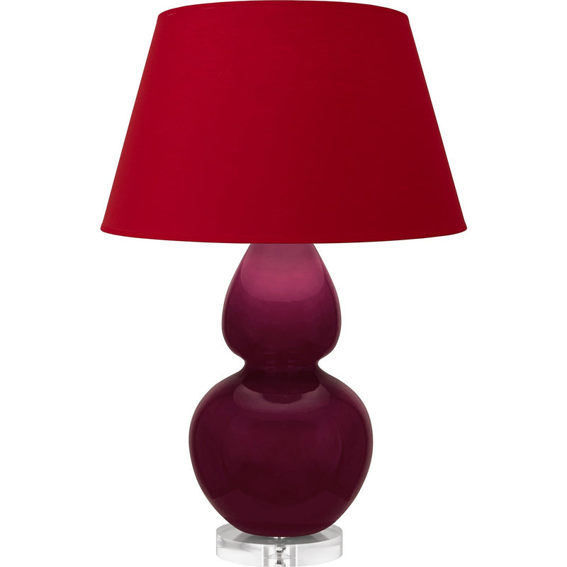 Robert Abbey SM23R One Light Table Lamp, Sugar Plum Glazed Ceramic w/Lucite
