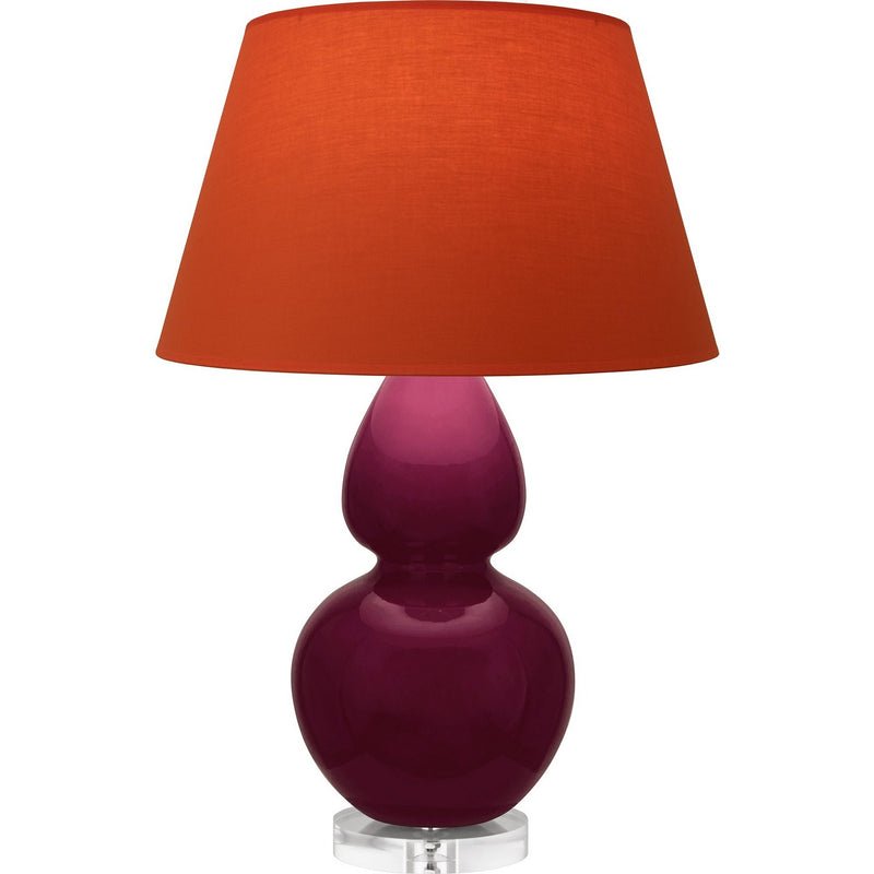 Robert Abbey SM23T One Light Table Lamp, Sugar Plum Glazed Ceramic w/Lucite