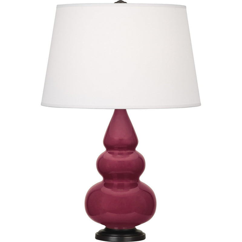 Robert Abbey SM31X One Light Accent Lamp, Sugar Plum Glazed Ceramic w/Deep Patina Bronze