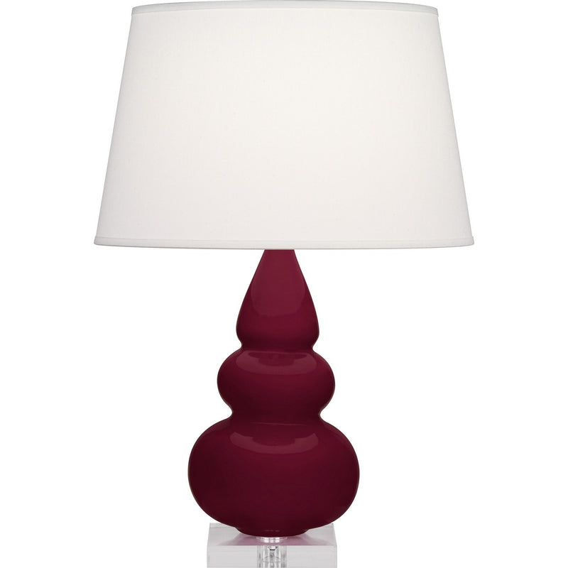 Robert Abbey SM33X One Light Accent Lamp, Sugar Plum Glazed Ceramic w/Lucite
