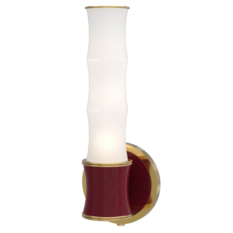 Robert Abbey SM68 One Light Wall Sconce, Sugar Plum w/Modern Brass