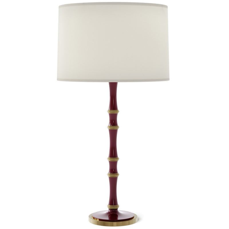 Robert Abbey SM71 One Light Table Lamp, Sugar Plum w/Modern Brass