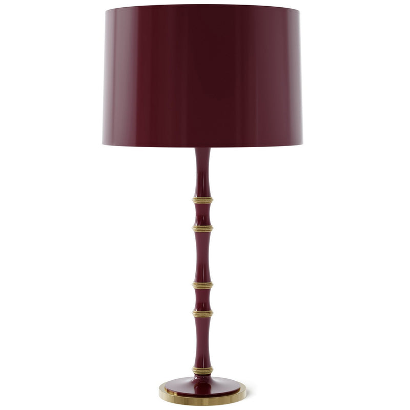 Robert Abbey SM71X One Light Table Lamp, Sugar Plum w/Modern Brass