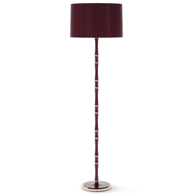 Robert Abbey SM74X One Light Floor Lamp, Pumpkin w/Polished Nickel