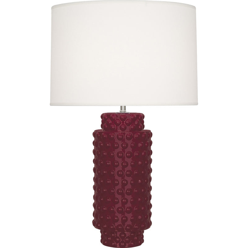 Robert Abbey SM800 One Light Table Lamp, Sugar Plum Glazed Textured Ceramic