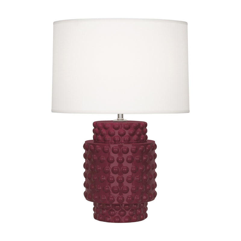 Robert Abbey SM801 One Light Accent Lamp, Sugar Plum Glazed Textured Ceramic