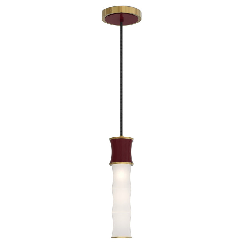 Robert Abbey SM85 One Light Pendant, Sugar Plum w/Modern Brass