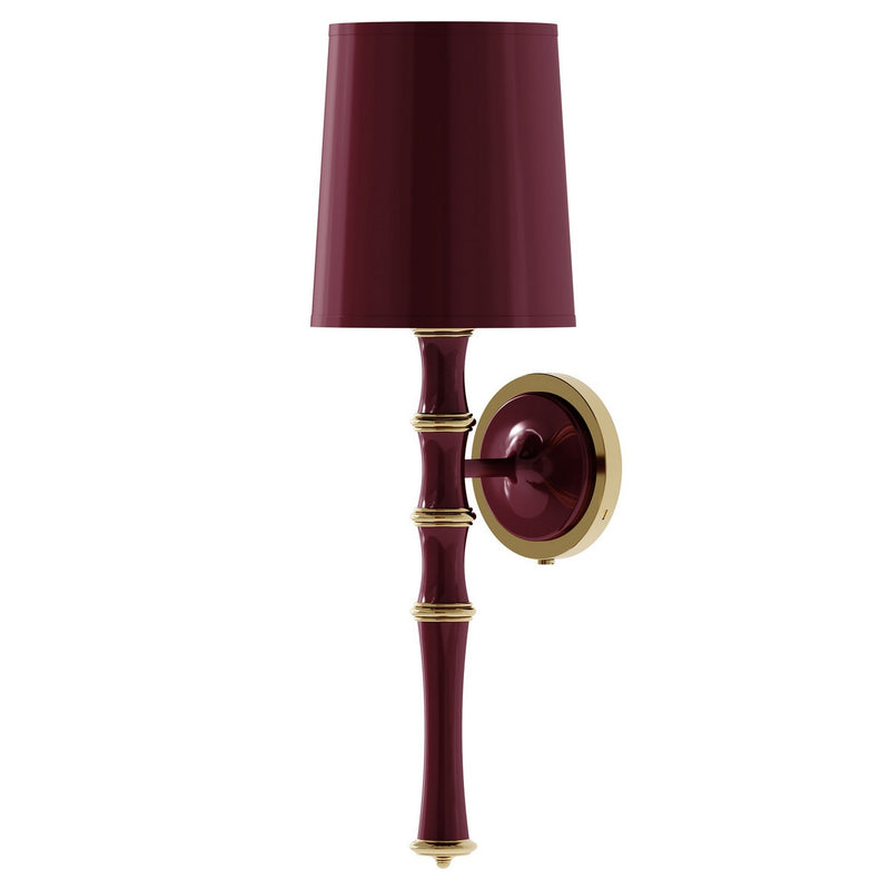 Robert Abbey SM87X One Light Wall Sconce, Sugar Plum w/Modern Brass