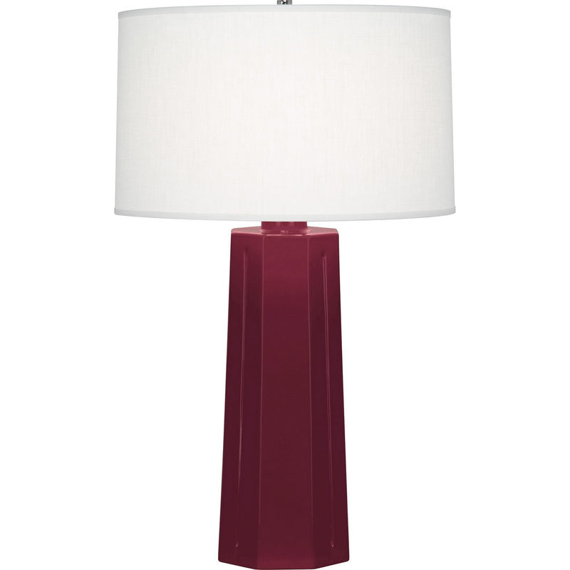 Robert Abbey SM960 One Light Table Lamp, Sugar Plum Glazed Ceramic