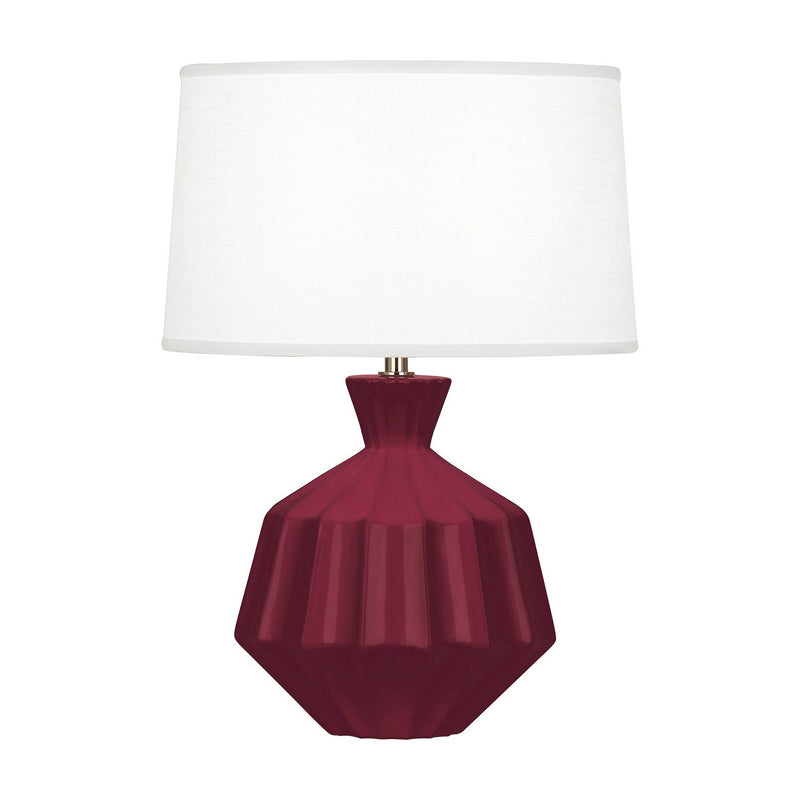 Robert Abbey SM989 One Light Accent Lamp, Sugar Plum Glazed Ceramic