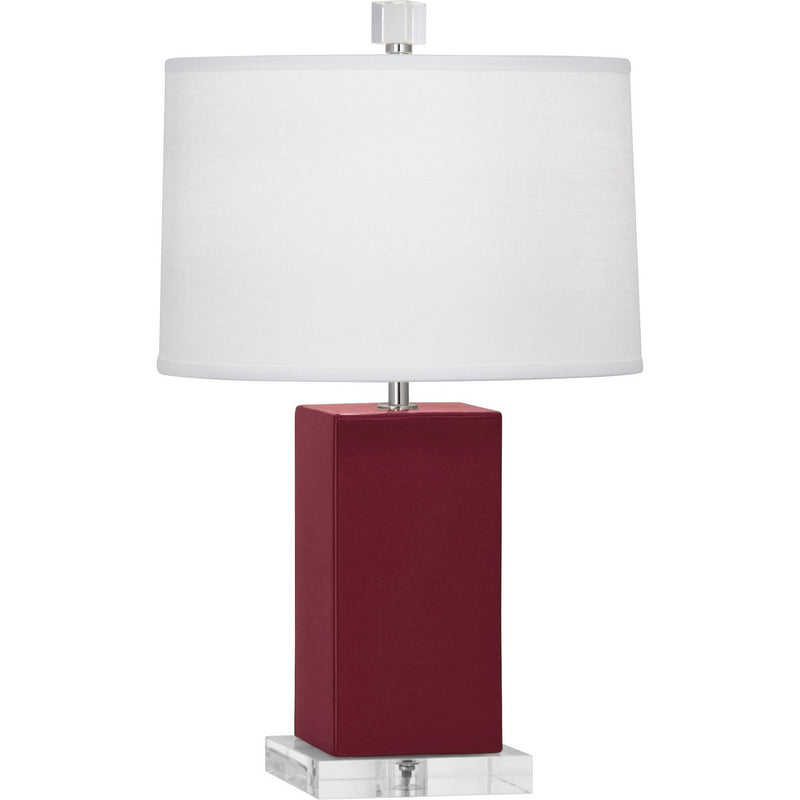 Robert Abbey SM990 One Light Accent Lamp, Sugar Plum Glazed Ceramic