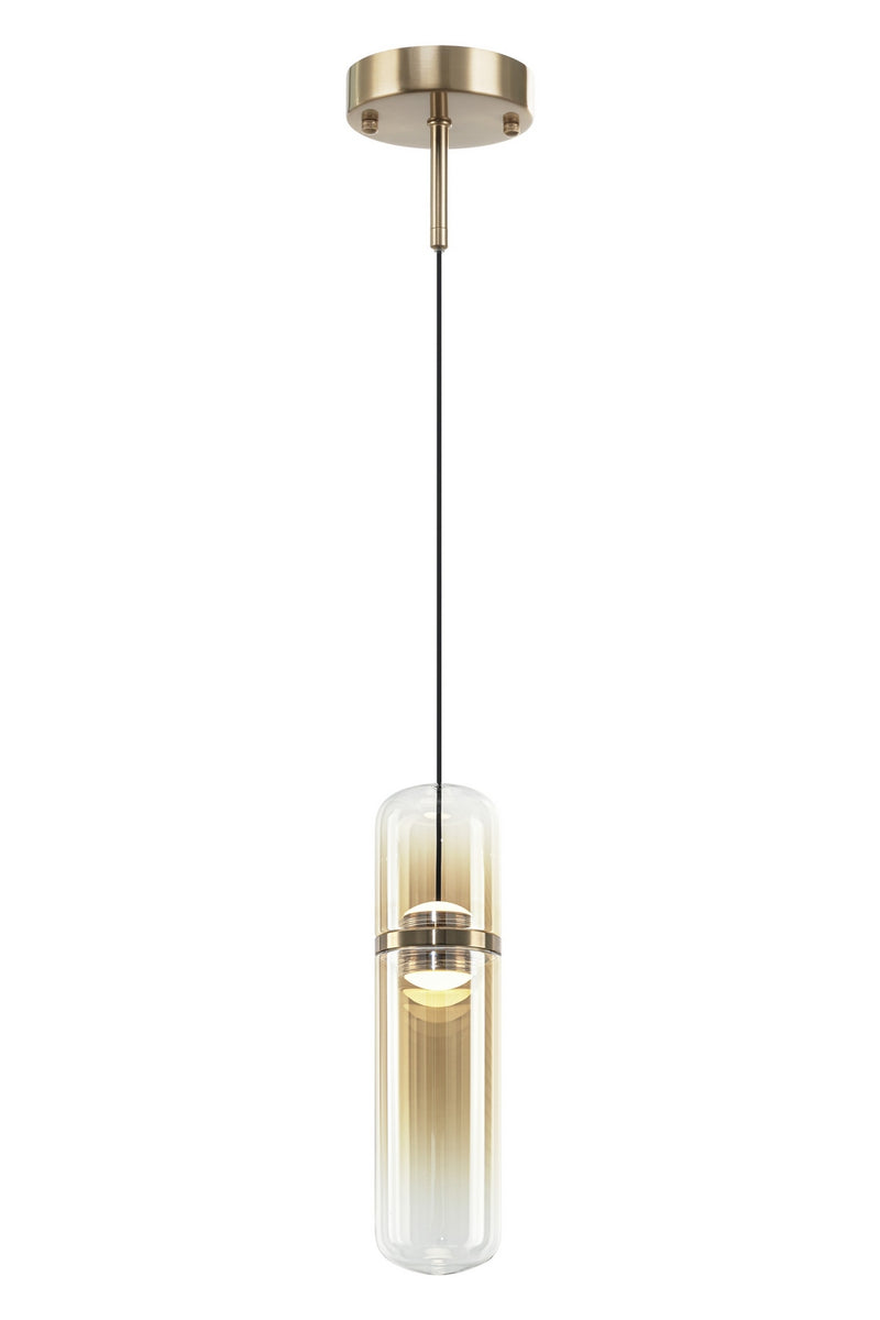 Matteo Lighting C32601CGAM LED Pendant, Champagne Gold