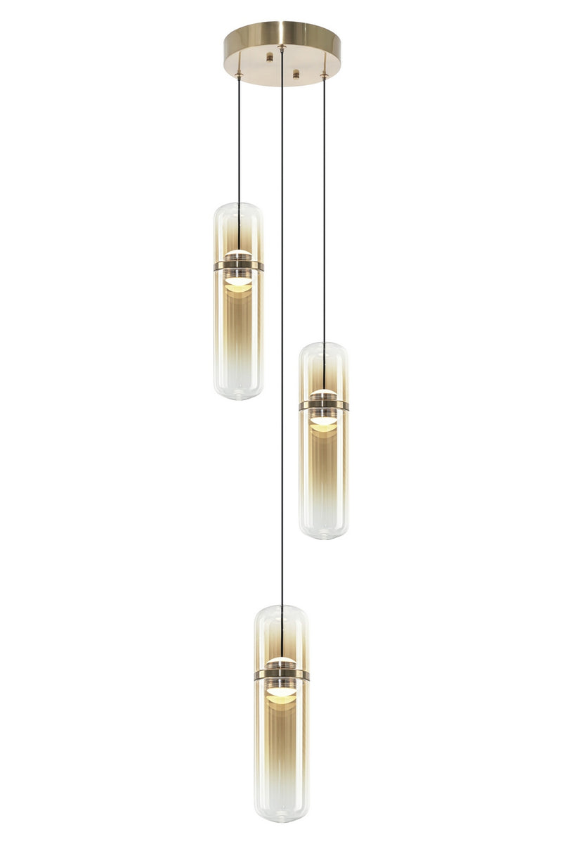 Matteo Lighting C32603CGAM LED Pendant, Champagne Gold