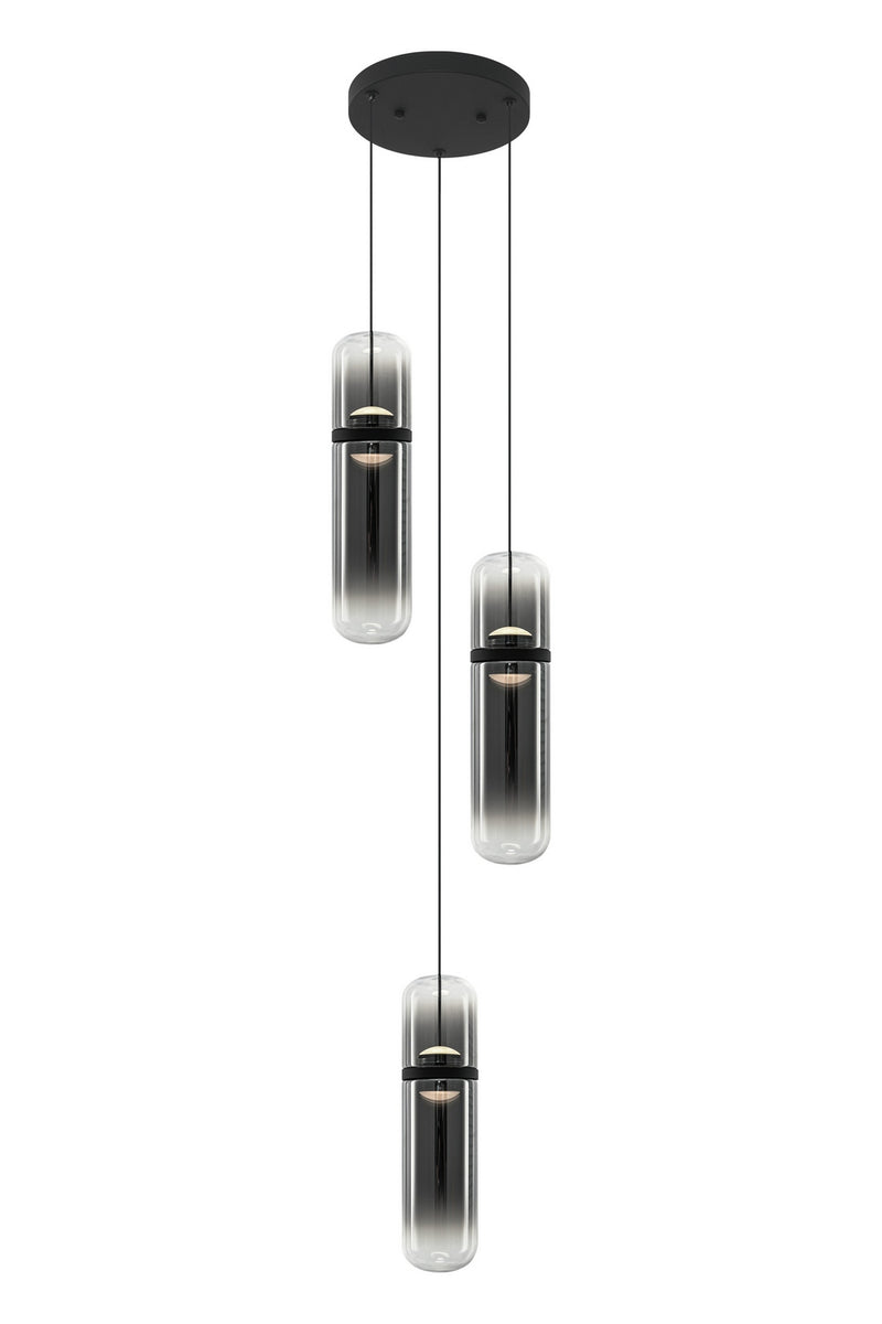 Matteo Lighting C32603MBSM LED Pendant, Matte Black