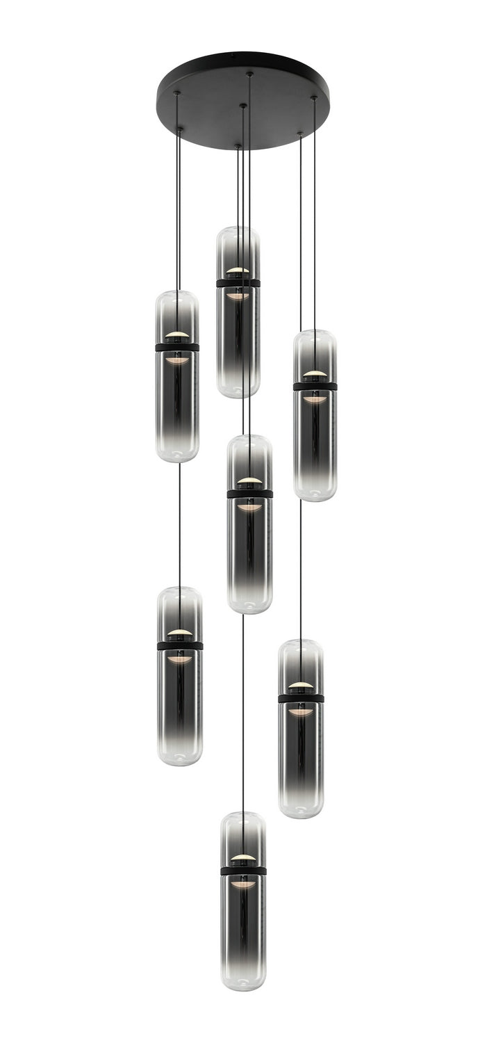 Matteo Lighting C32607MBSM LED Pendant, Matte Black