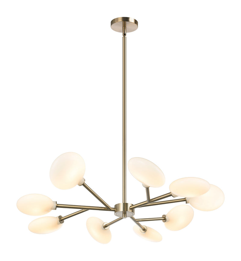 Matteo Lighting C33709CG LED Pendant, Champagne Gold